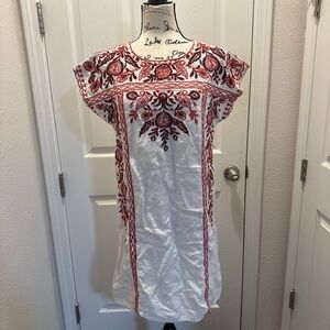 Johnny Was Oranda Mexican Shift Tunic Dress